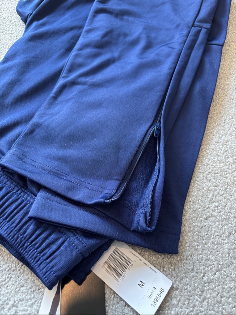 adidas Deep Navy Athletic Track Pants - Picture 4 of 4